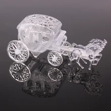 Clear Box Royal Carriage Cinderella Carriage Wedding Favors and Gifts Package Candy Box Small Box For Baby Shower Birthday Party