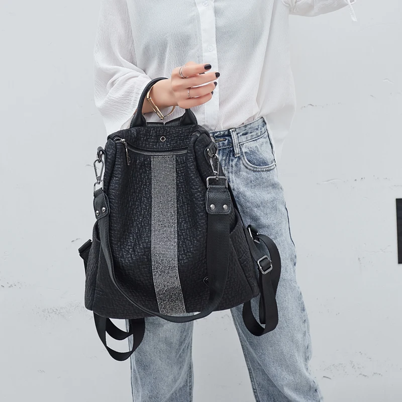 POMELOS, Модный женский рюкзак, высокое качество, синтетическая кожа, рюкзак для женщин, Противоугонный, для путешествий, водонепроницаемый, школьный рюкзак