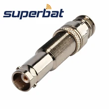 Superbat 5 шт. РЧ разъем BNC-RCA адаптер BNC Джек RCA штекер прямой с длинной версией радиочастотный адаптер