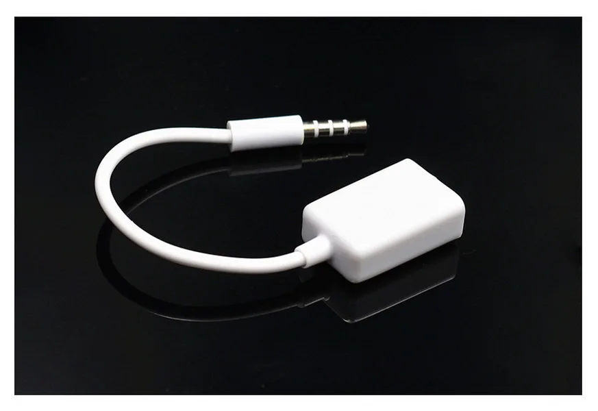 

by DHL or Fedex 500pcs 3.5mm Male AUX Audio Plug Jack To USB 2.0 Female Converter Cable Cord Fr Car MP3