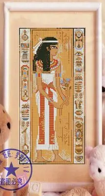

Top Quality Beautiful Hot Sell Counted Cross Stitch Kit Egypt Man Woman Lady Egyptian Africa African riolis 507