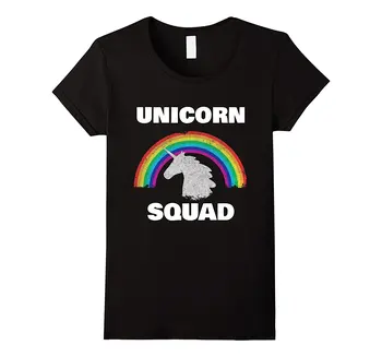 

Unicorn Squad Vintage Retro Rainbow Unicorns Love Tee Shirt Cotton T Shirt for Women Harajuku on Sale Short Sleeve