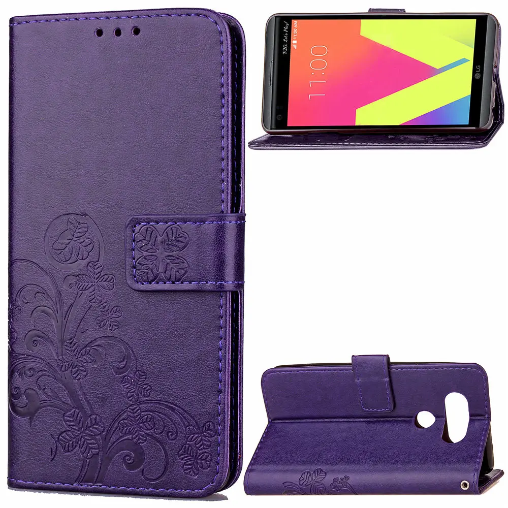 

V20 Sculpture Emboss Leather Case for LG V20 Cover Flip Stand Card Slot Wallet Cases Black Covers V 20 for LG20