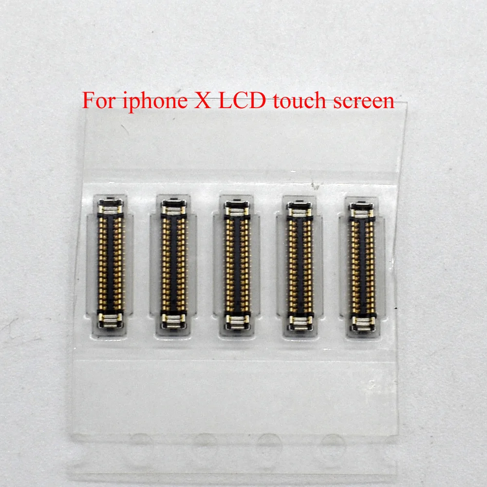 10pcslot Original new Touch Screen LCD Display FPC connector for iPhone X on motherboard logic board mainboard