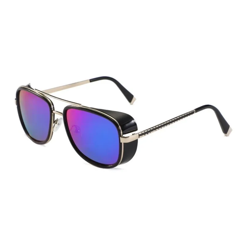 Классические винтажные стимпанк Солнцезащитные очки для мужчин и женщин Роскошные Панк знаменитостей дизайнерские солнцезащитные очки - Цвет линз: C06