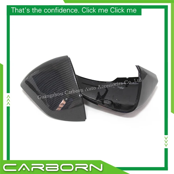 

For Ford Mustang 2015-ON European Version Left Hand Drive 1:1 OEM Replacement Type Carbon Fiber Body Side Rear View Mirror Cover