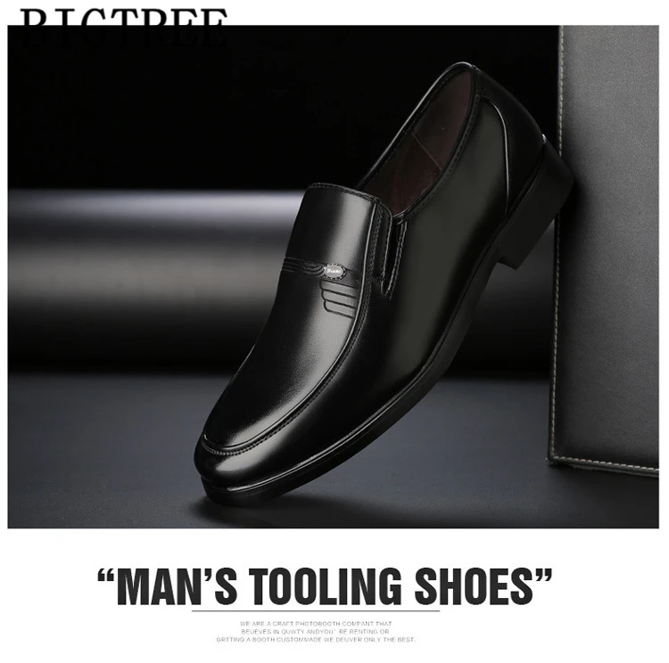 Homem sapatos de couro de luxo sapatos
