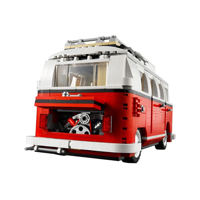 

1354pcs Bricks Bluding Blocks Volkswagen T1 Camper Van Model Block Compatible With Legoingly Technic Series 10220 Bricks Toys
