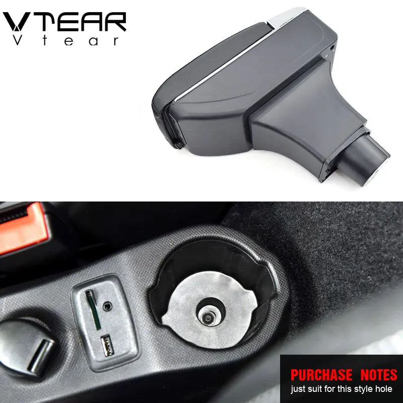 Vtear для Smart fortwo forfour автомобильный подлокотник кожаный подлокотник аксессуары центральная консоль коробка для хранения usb интерфейс ABS украшение