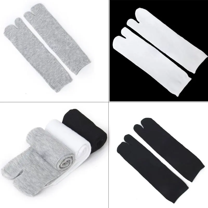 

3 Pairs Japanese Kimono Flip Flop Sandal Split Toe Tabi Ninja Geta Socks