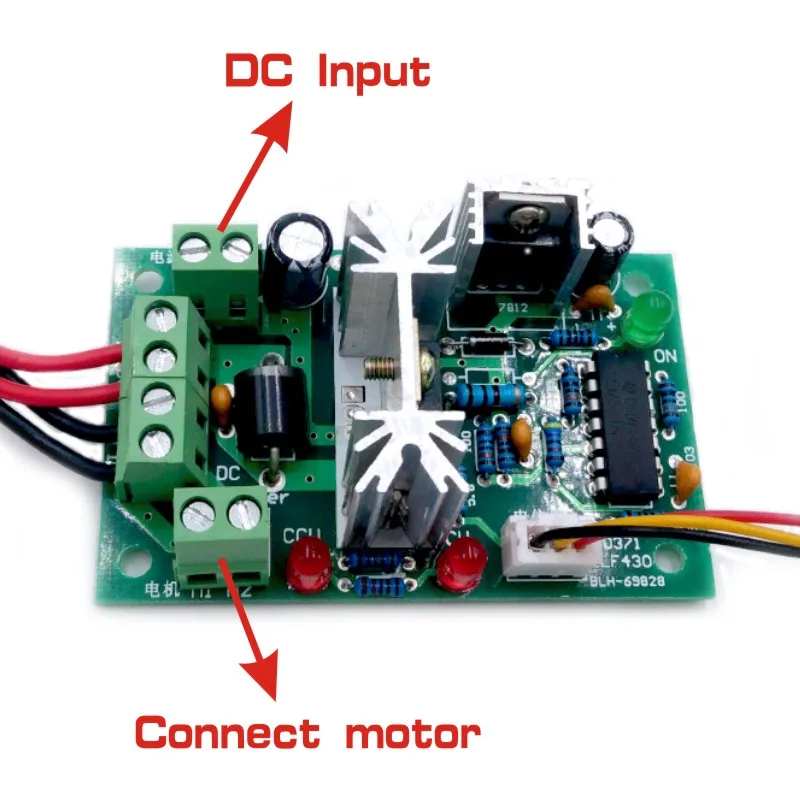 Controlador PWM DC con interruptor de inversión positiva, controlador de velocidad del motor de CC, 150W, 10V, 12V, 24V, 36V