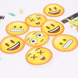 30 страниц/пакет новый милый желтый выражение emoji N раз самоклеящийся Тетрадь книга еженедельно молочные Стикеры-напоминания M0356