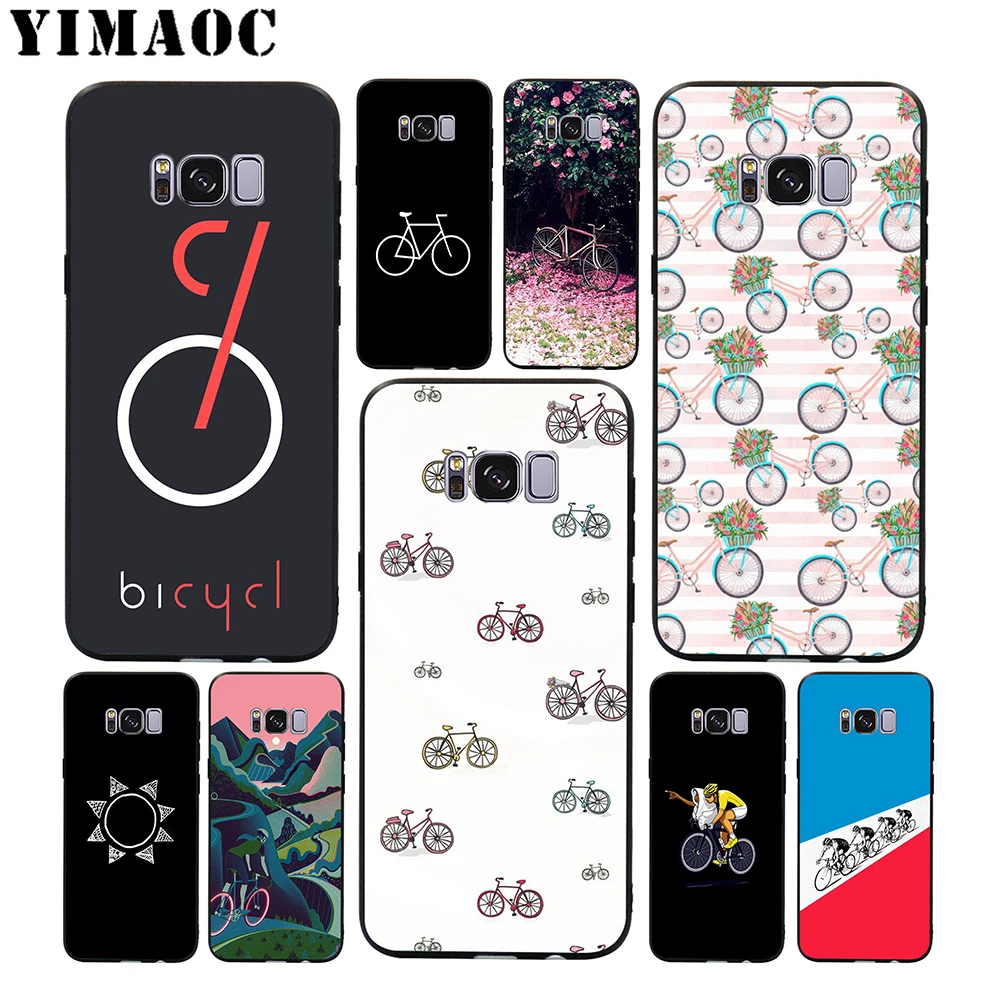 Мягкий чехол YIMAOC для велосипеда Samsung Galaxy S10 S10e S9 S8 A6 Plus S7 S6 Edge A7 A5 A3 J6 Note 9 8 |