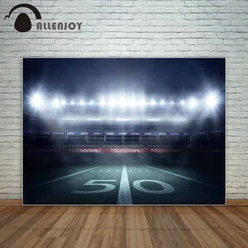 

Allenjoy football stadium at night touchdown Super Bowl backdrop American football backdrop background vinyl photography vinyl
