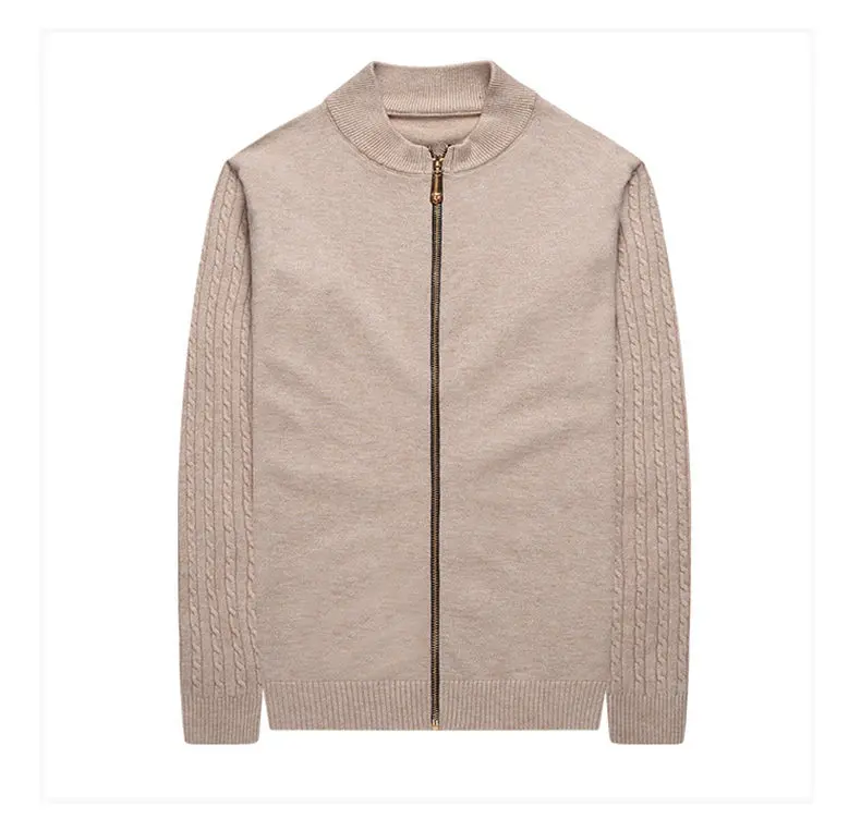 MuLS Colored Wool Men Cardigan Jackets Sweater Autumn Winter Zipper Sweater Male Cardigan Coats Men Fashion Knitwears Drop ship 03
