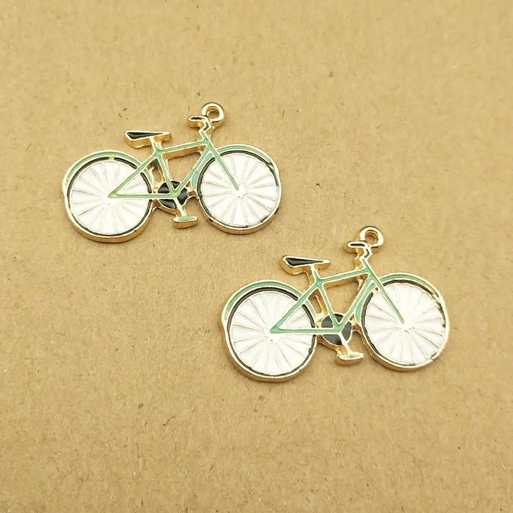 

10pcs 16x29mm bicycle charm for jewelry making and crafting earring charm fashion pendant bike pendant