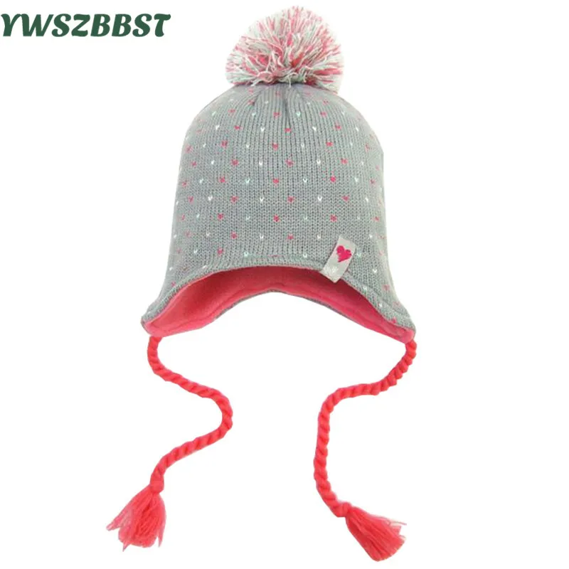 Nouveau Crochet fleur bébé filles chapeaux automne hiver infantile chapeaux pour filles chaud bébé enfant en bas âge chapeaux enfants casquettes fit 0 à 4 ans