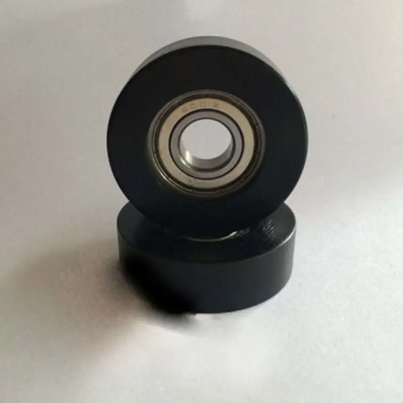 

2Pcs 12*45*14mm Black POM Coated Tire Wheel Arc Ball Bearing for Furniture Pulle