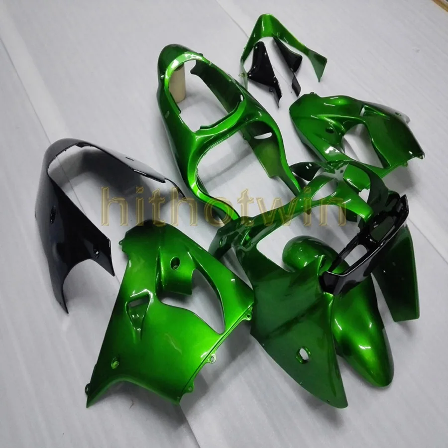 Капот мотоцикла на заказ для Kawasaki ZX-9R 2000 2001 ZX9R 00-01+ свободные болты+ синий белый ABS Обтекатели - Цвет: J