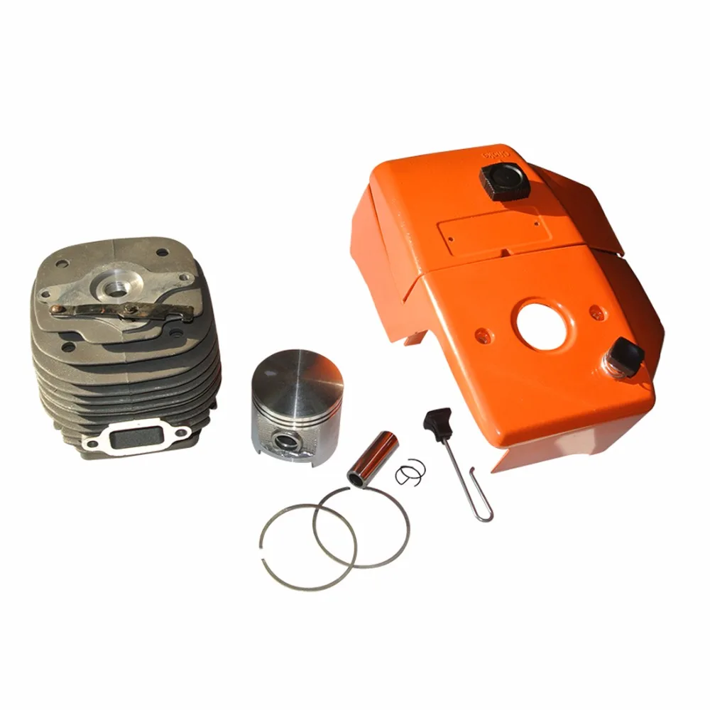 Engine Cover & 58mm Cylinder Piston Pin Rings Rebuild Kit To Fit Stihl