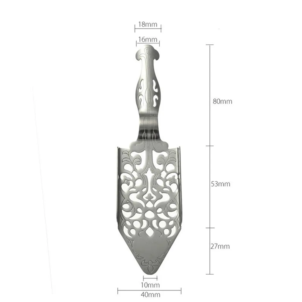 Ложка для абсента из нержавеющей стали, посуда для коктейлей, бара, ложка для Горького совка, стеклянная чашка, посуда для напитков, фильтрующая ложка