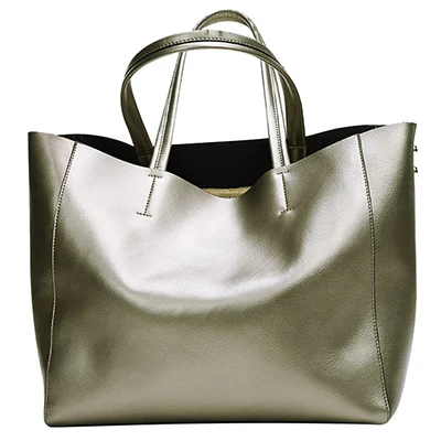 Роскошные серебристые женские сумки-мессенджеры от известного бренда, женские сумки известных брендов, золотые женские кожаные сумки, сумка-тоут - Цвет: silver