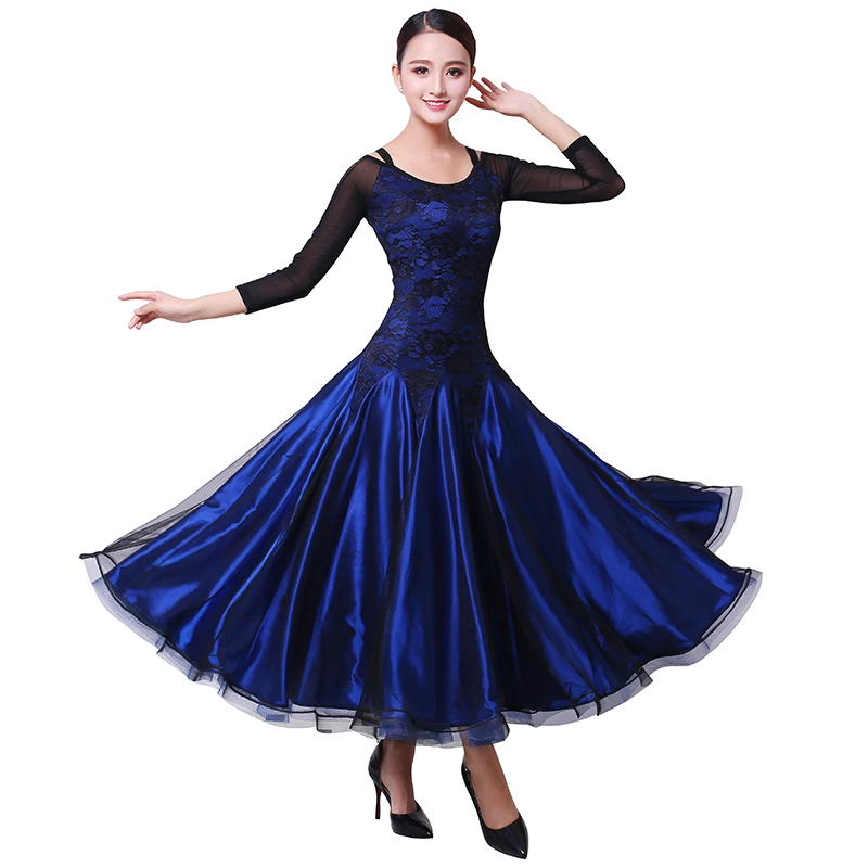 

Ballroom Dance Dress Competition Costumes Dresses Standard Dance Dress For Women PerformanceDancewears S M L XL