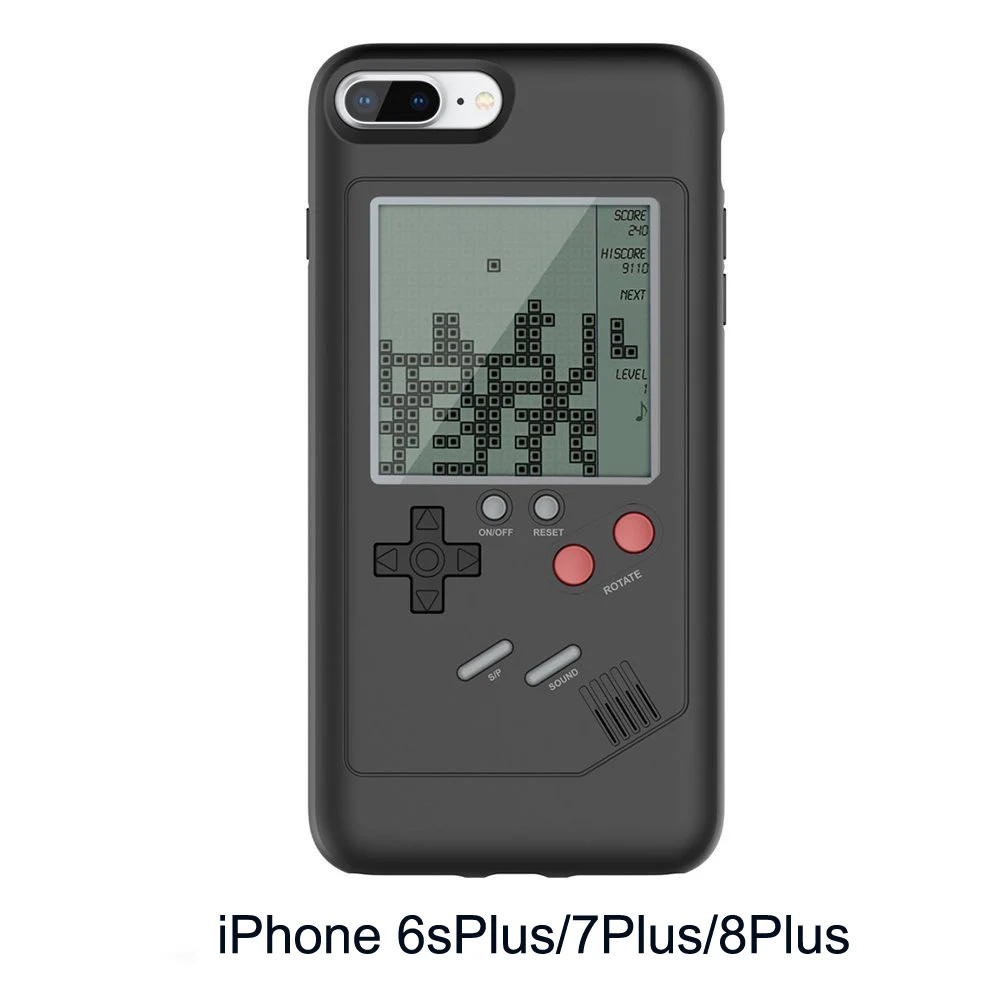 GB Gameboy Tetris Phone Cases for iPhone 6 6S 7 8 Plus Soft Can Play Blokus Game Console Cover For Iphone X