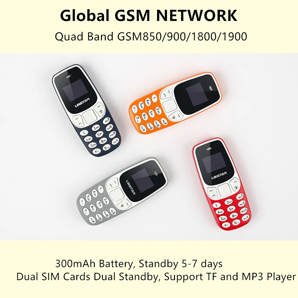 10 шт./лот L8star BM10 мини телефон с двумя Sim картами разблокированный сотовый Bluetooth