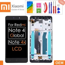 5,5 ''AAA Качество для Xiaomi Redmi Note 4X ЖК-дисплей сенсорный экран для Redmi Note 4 Global Snapdragon 625 Замена+ подарки