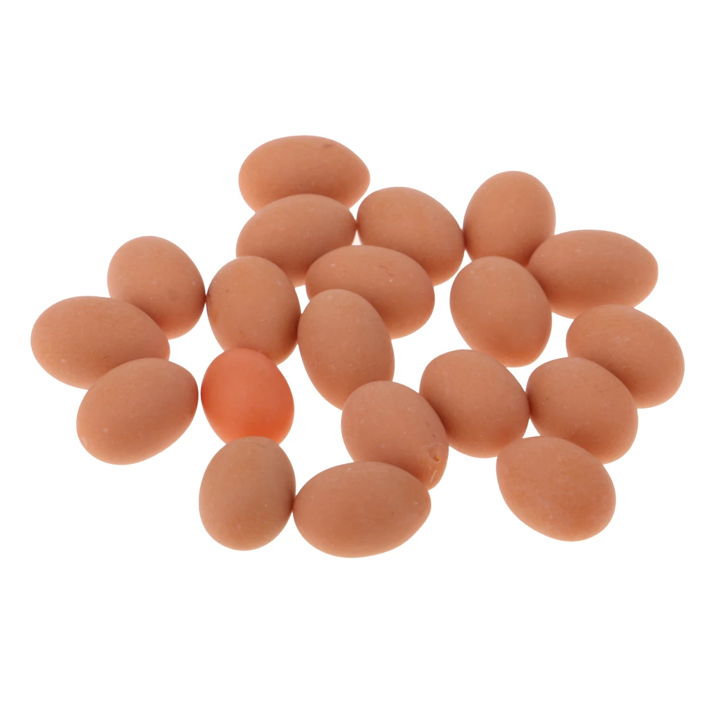 20 Pieces Groceries Shop Chicken Egg Dollhouse Miniatures Kitchen Food Dining Room Display Supplies Food Accessory