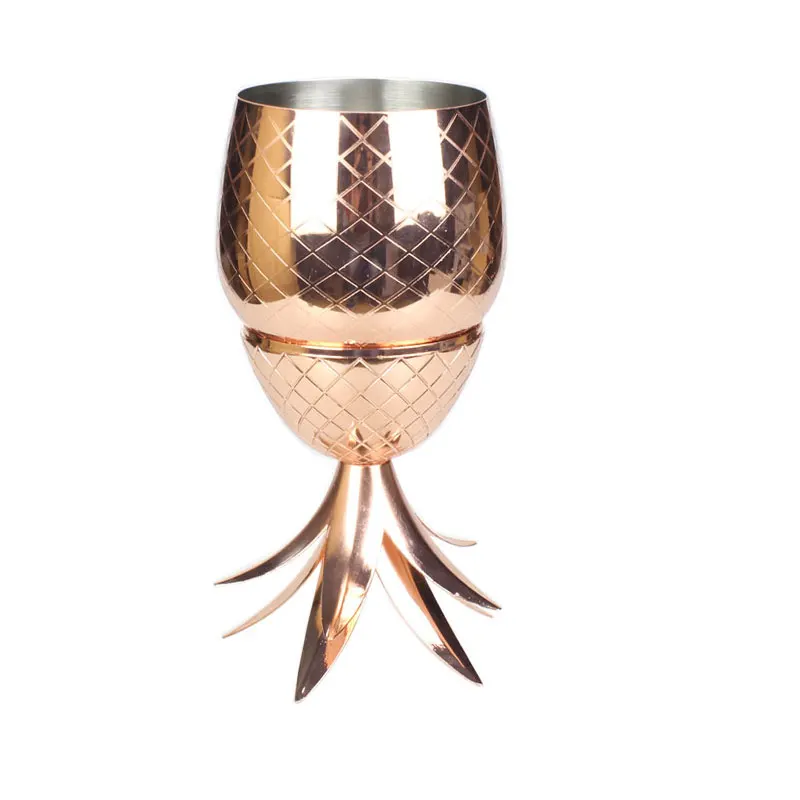Transhome Москва Мул Кружки 500 мл в форме ананаса стакан нержавеющая сталь чашки мл бокалы для коктейля медь 900 вино пиво посуда для напитков