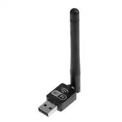 Мини беспроводной м 300 м Wi Fi адаптер сетевой карты USB 2,0 приемник с телевизионные антенны для ПК компьютер оконные рамы