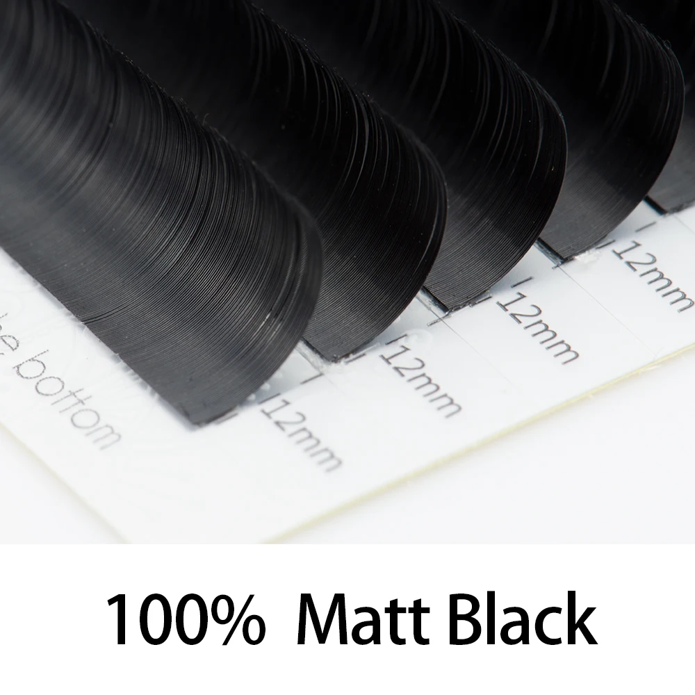 LAGEE 10 чехлов в виде плоского эллипса ресницы для наращивания матовые черные раздельные накладные ресницы натуральный светильник NAGARAKU Line