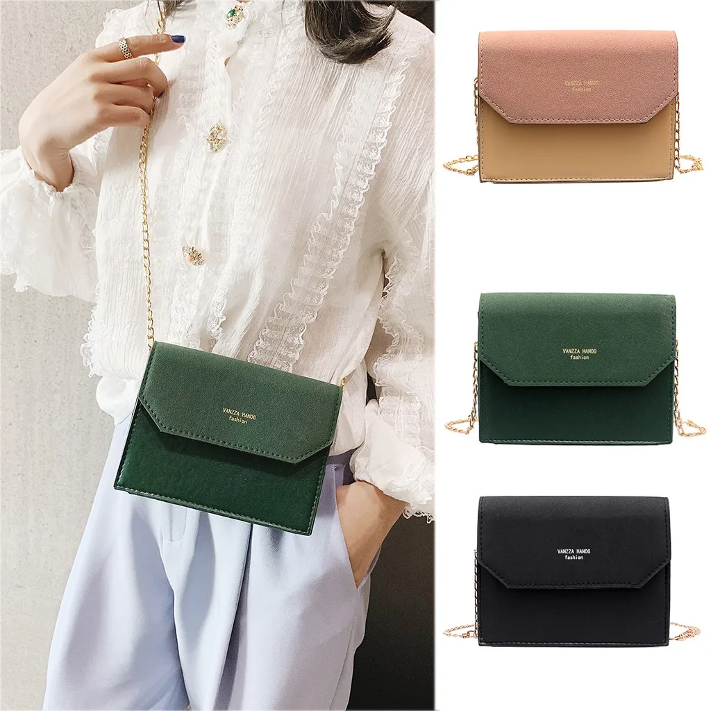 

Coneed Women Simple Retro Comfortable Texture Casual Bag Shoulder Bag Messenger Bag Small Square Chain Bag 2019 mar27 p30