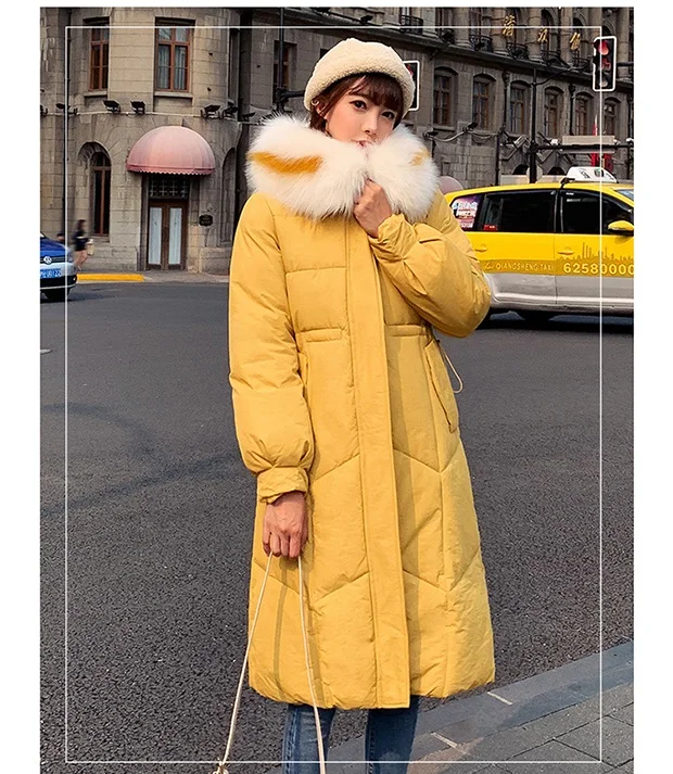 KUYOMENS Women Winter Coat Lady Jacket Warm Woman Parkas Female Overcoat High Quality Coats Girl's New Winter Clothes - Цвет: Золотой