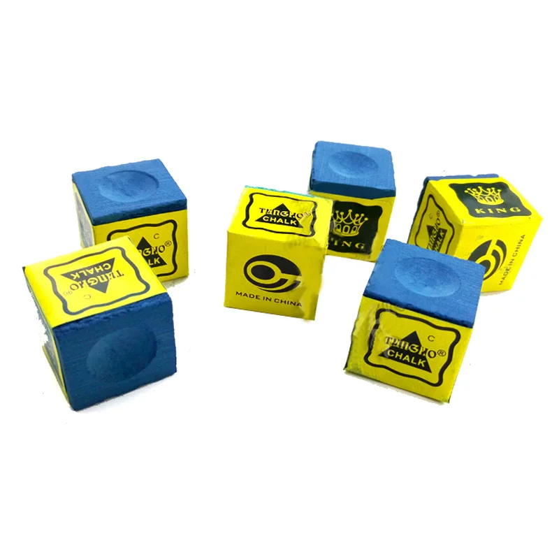 

6Pcs Snooker Pool Oily Dry Chalk Billiard Pool Table no-slip Chalk Indoor Sport Accessories New EDF88
