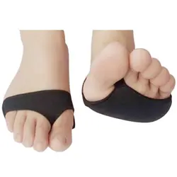 Обезболивание защиты утолщаются пальцы вставки высокие каблуки 2 отверстия Forefoot Подушка Нескользящая Ортопедическая подушка резиновые