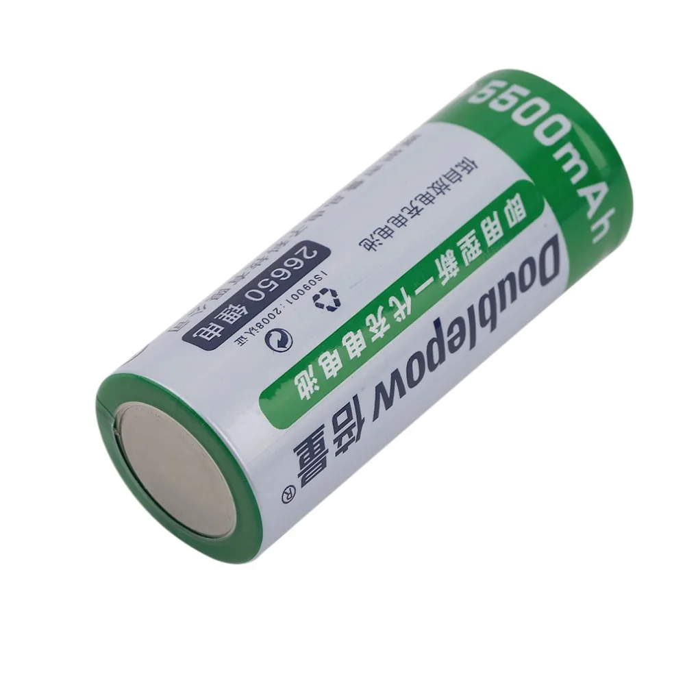 

Doublepow Super Large Capacity 5500MAH 3.7V Rechargeable Battery 26650 Li-ion Battery For Torch Flashlight