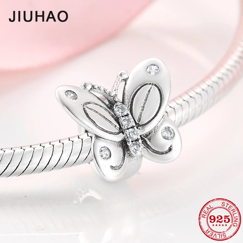 

NEW Exquisite Butterfly 925 Sterling Silver Dream Charms Spacer Beads Fit Original Pandora charm Bracelet Jewelry making