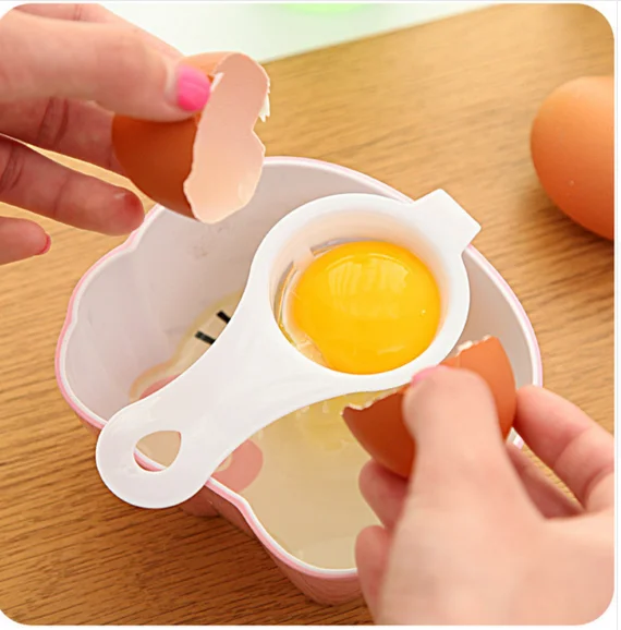 

New Quality Mini Yolk White Separator Egg Divider Kitchen Tools for Cooking Silicone Holder Non-slip Easy Cleaning Smooth Edge
