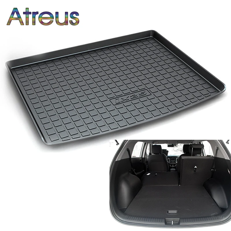 

Atreus Car Rear Trunk Floor Mat Durable Carpet For Hyundai ix25 Creta 2015 2016 2017 Boot Liner Tray Waterproof Anti-slip mat