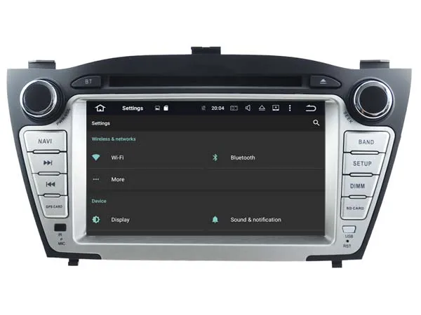 Best Android 8.0 CAR Audio DVD player FOR HYUNDAI TUCSON/IX35 2009-2013 low gps Multimedia head device unit receiver BT WIFI 21