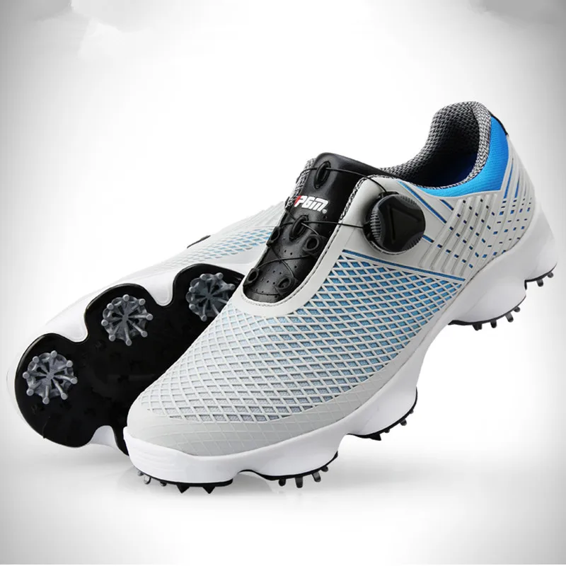 PGM Golf Shoes Мужская водонепроницаемая Спортивная обувь с широкой подошвой