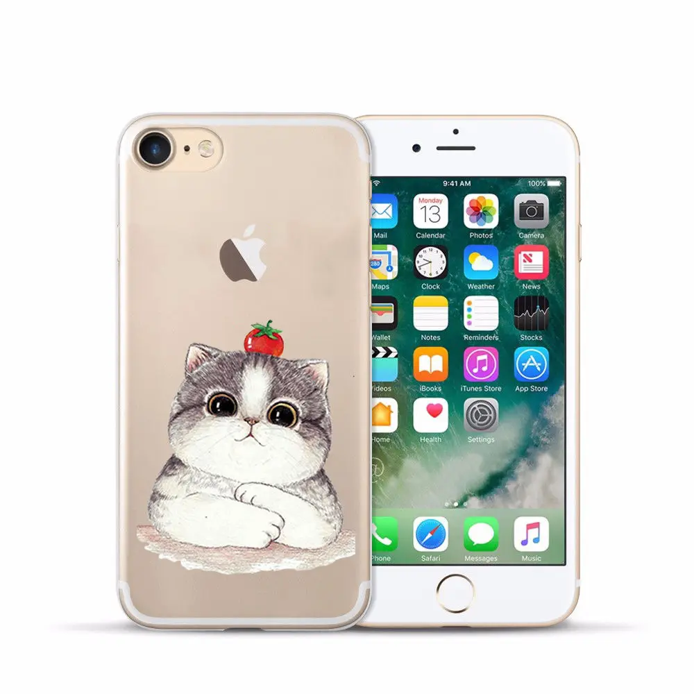 Arvin Plain Case FOR Iphone 7 5 5S 6sPlus X XS Max XR Painting Silicon Cover FOR Iphone 6s Soft Clear Protective TPU Back Cover (3)