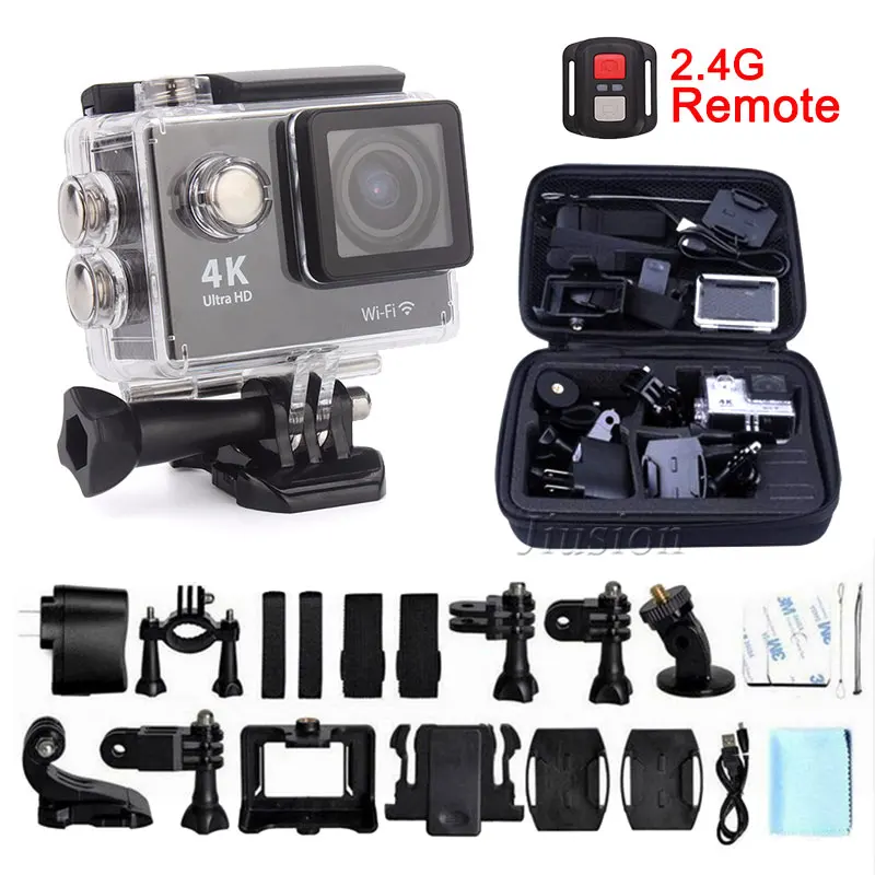 

Mini Camera PRO Cam WiFi 4K 16MP 2.0" LCD Dual Screen Sports Action Camera with 2.4G Remote Control mini camcorder