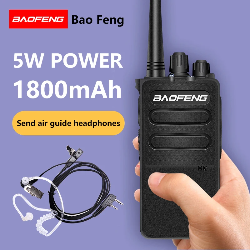 2 шт. BAOFENG BF-868plus портативная рация Uhf 2 way Радио BF-898 5 Вт UHF 400-470 МГц 16CH портативный трансивер с воздушным наушником