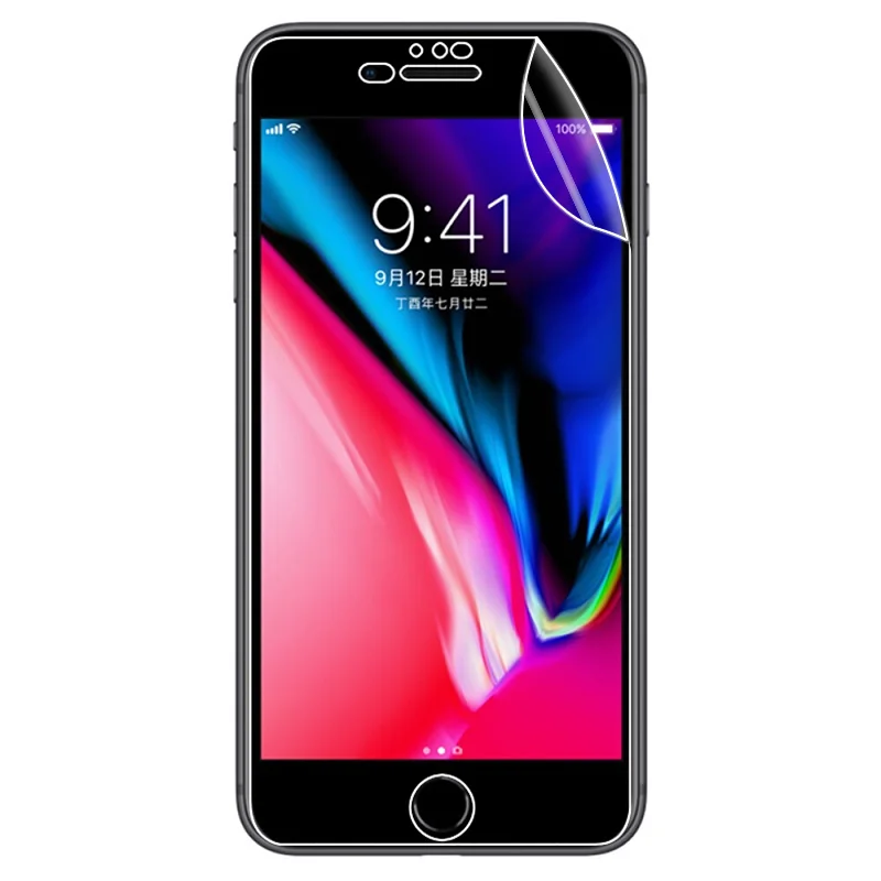 Для IPhone 7plus высокая четкость защита экрана передняя + задняя ПЭТ мягкая пленка