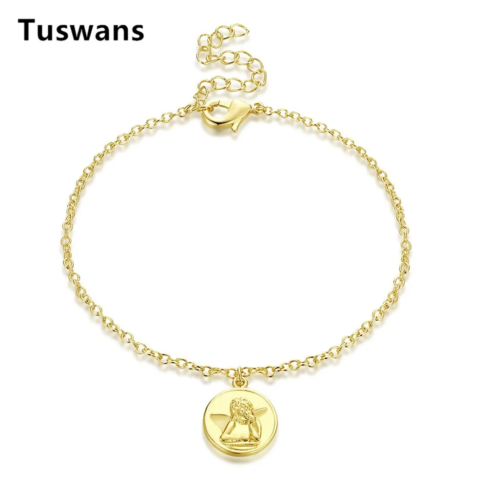 Religious Virgin Mary Bracelets for Women Gold Color Charm Bracelet