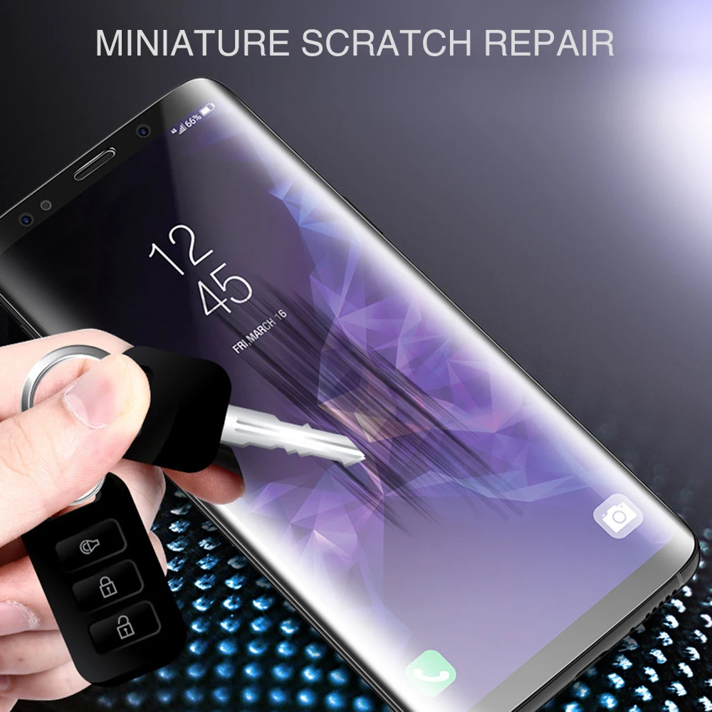 OTAO 9D изогнутая полностью покрывающая Гидрогелевая пленка для Samsung S8 S9 Plus Note 8 9